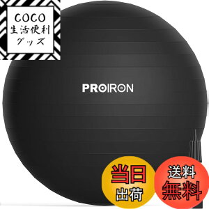�y���������zPROIRON �o�����X�{�[�� �΂�񂷂ځ[�� 55cm 65cm 75cm (6�F) ���� �W���{�[�� �t�B�b�g�l�X�{�[�� �A���`�o�[�X�g �ω׏d300kg �n���h�|���v�t �F�F�u���b�N�A�T�C�Y�F58-65cm/M