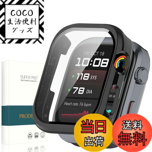 �y���������z�P�[�X+�K���X�t�C���� PC+�K���X �����x �L�Y�h�~ ��̌^�J�o�[ ���t���ȒP �y�� �ی�J�o�[ �F�F�u���b�N�A�T�C�Y�FHUAWEI WATCH D2