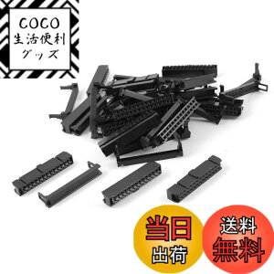 �y���������zuxcell IDC�R�l�N�^�w�b�_ IDC�s���w�b�_ FC-26P 26�s�� 2.54mm �s�b�` 15���� �F�F�u���b�N