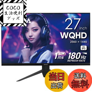 �y���������zAVISTA �Q�[�~���O�f�B�X�v���C Fast IPS 180Hz 1ms �u���b�N �h�E�V�V�� �F�F�u���b�N�A�T�C�Y�F27�C���` (QHD)