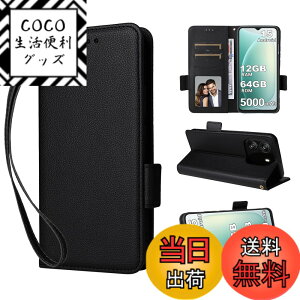 �y���������zFor Blackview WAVE 9C �p �P�[�X �J�o�[ Blackview WAVE 9C �蒠�^ ���z�^ �X�}�z�P�[�X KONXISA ���烌�U�[�[+TPU�f�� �v�̎��� �T�C�h�}�O�l�b�g�J�� �J�[�h���[ �X�^���h�@�\ �����Y�ی� 