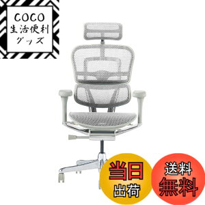 �y���������z�G���S�q���[�}��2(Ergohuman2) �I�t�B�X�`�F�A �F�F�t���[��:GRAY/ ���b�V��:WHITE�A�T�C�Y�F�n�C�^�C�v