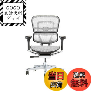 �y���������z�G���S�q���[�}��2(Ergohuman2) �I�t�B�X�`�F�A �F�F�t���[��:BLACK / ���b�V��:WHITE�A�T�C�Y�F���[�^�C�v