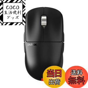 �y���������zPulsar Gaming Gears eS Series ���C�����X �Q�[�~���O�}�E�X ���y�� 65�O���� 1ms 26000 DPI Optical Sensor PAW3395 �������K�i �F�F�u���b�N�A�T�C�Y�FMedium