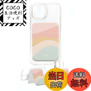 �y���������zwizu (�E�B�Y���[) �J�[�h�z���_�[ �X�^���h MagSafe�Ή� �J�[�h���� �X�}�z�X�^���h �E�H���b�g�X�^���h ���U�[ �}�O�l�b�g�V�[���t�� �F�FPastel wave
