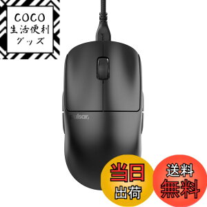 �y���������zPulsar Gaming Gears Wired �L���Q�[�~���O�}�E�X ���y�� 1ms 26000 DPI Optical Sensor PAW3395 �������K�i �F�F�u���b�N�A�T�C�Y�FMedium