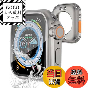 �y���������zJXRICH �Ή� Apple Watch �J�o�[ Series 6/5/4/SE2/SE (40mm) �A�b�v���E�H�b�` �J�o�[ 360°�h���P�[�X PC+�K���X�f�� ���b��Ultra��̌^ �����ȒP �ϏՌ� �S�ʕی� Apple Watch �P�[�X�Ή� �F�F�`�^