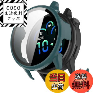 �y���������zINIAYOH For Garmin vivoactive 5 �J�o�[ �K�[�~�� vivoactive 5 �ی�P�[�X �����K���X�t�B����+���ϏՌ�PC�t���[�� ���˒ጸ �w��h�~ �y�ʃX�����݌v �F�F�O���[���A�T�C�Y�Fvivoactive 6