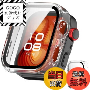 �y���������zJXRICH �Ή� HUAWEI WATCH FIT 4 Pro �P�[�X �Ή� �y�� PC+�����K���X �ی�J�o�[ �����x �����ȒP �ϏՌ� �S�ʕی� �t�@�[�E�F�CWATCH FIT 4 Pro �J�o�[�Ή� �F�F�N���A
