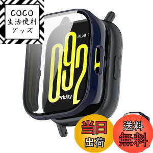 �y���������zINIAYOH For Redmi Watch 5 Lite �J�o�[ �i�V���I�~�jRedmi Watch 5 Lite �ی�P�[�X �����K���X�t�B����+���ϏՌ�PC�t���[�� ���˒ጸ �w��h�~ �y�ʃX�����݌v �F�F�u���[�A�T�C�Y�F5 Active