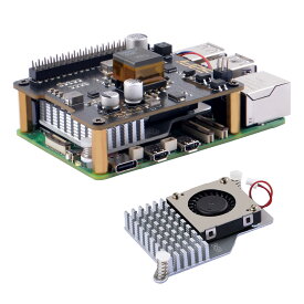 【送料無料】GeeekPi P30 PoE+ HATはRaspberry Pi 5に対応し、公式のRaspberry Pi Active Cooler（Raspberry Pi 5 4GB / 8GB用）が同梱されています。