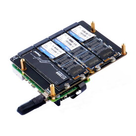 【送料無料】GeeekPi N16クアッドNVMe拡張ボードRaspberry Pi 5用、M.2 NVMe SSD 2230、2242、2260、2280対応