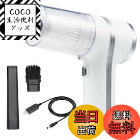 【送料無料】サンワダイレクト ハンディクリーナー コードレス 車 掃除機 コンパクト 充電式 ノズル付き 200-CD077