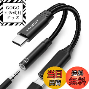�y���������zLAMSCAT 2in1 �^�C�vC �C���z���ϊ��A�_�v�^ PD60W �}���[�d ���� Type-C �C���z���W���b�N ��҃C���z���P�[�u�� �[�d���Ȃ��� �ʘb ���ʒ��� �|�[�^�u�� for iPad pro Google Pixel Xperia Samsun