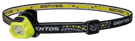 【送料無料】GENTOS(ジェントス) LED ヘッドライト 小型 軽量32g 電池式(CR2032) 20ルーメン HC-24YG 登山 釣り イエロー グリーン