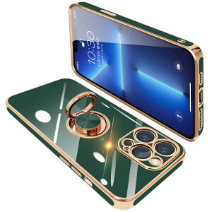 yziPhone13 pro P[X Ot ACtH13pro O Jo[ ϏՌ TPU bLH 360°] X^h@\ ԍڃz_[ Xgbvz[t 6.1C`i_[NO[j