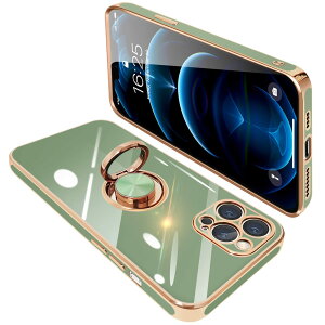 yziPhone12 pro P[X Ot ACtH12pro O Jo[ ϏՌ TPU bLH 360°] X^h@\ ԍڃz_[ Xgbvz[t 6.1C`iO[j