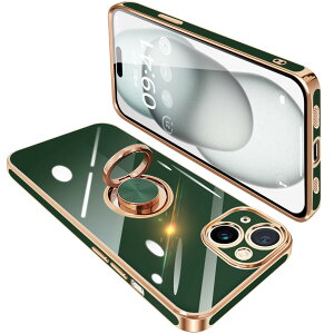 yziPhone15 Plus P[X Ot ACtH15Plus O Jo[ ϏՌ TPU 360°] X^h@\ bLH ԍڃz_[ Xgbvz[t 6.7C`(_[NO[)