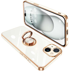 yziPhone15 Plus P[X Ot ACtH15Plus O Jo[ ϏՌ TPU 360°] X^h@\ bLH ԍڃz_[ Xgbvz[t 6.7C`izCgj