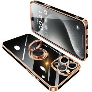 yziPhone15 Pro P[X Ot ACtH15Pro O Jo[ ϏՌ TPU 360°] X^h@\ bLH ԍڃz_[ Xgbvz[t 6.1C`iubNj