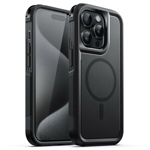 yzJETech iPhone15ProMax 6.7C`pi15 Pro Maxj P[X MagSafeΉ ϋv ȓdی ϏՌ }Olbg^tJo[ (ubN)