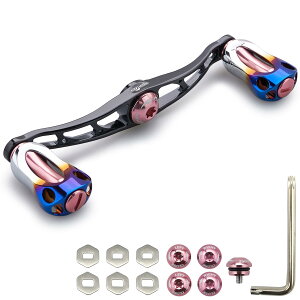 �y���������zHEIGHTEN 88/90/115mm ���[�� �n���h�� 22mm �m�u���� �V�}�m(SHIMANO) �_�C��(DAIWA) �A�u(Abu) �ʗp �x�C�g���[�� �p Aurora Series (115mm - �u���b�N�����s���N) (686)