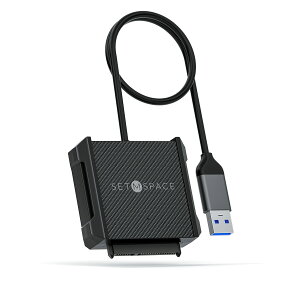 yzSETMSPACE usb ϊP[u usb-sataϊP[u 2.5C`HDDp ] UASPΉ SATAP[u USB 3.0-A 5Gbps Windows/Mac OS/Linux ɑΉ 2.5C`̃VRیP[Xt