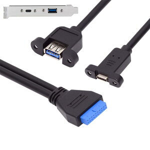 yzNFHK USB3.0 }U[{[h 19/20 s - USB-C Type-C & USB 3.0 fA |[g X PCI-E obN pl 5Gbps P[u