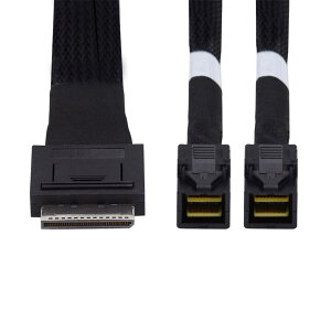 yzNFHK OCuLink 50cm PCIe x SFF-8611 8[ x fASFF-8643 HD 4x SSDf[^pANeBuP[u