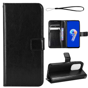 �y���������zMiimall ASUS ZenFone9 ��p �蒠�^�P�[�XPU���U�[ ZenFone 9 �J�o�[ ���z�^ �l�C ��i �X�^���h�@�\ PU���U�[ �J�[�h���� �}�O�l�b�g�J�� �h�Ռ� ASUS ZenFone9 �o���p�[ (�u���b�N)