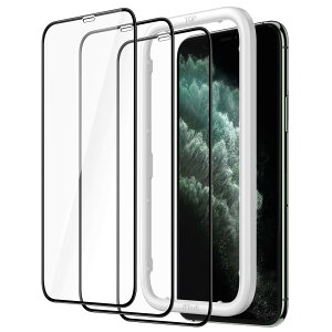 yzJETech iPhone11Pro/iPhoneX/iPhoneXS(5.8C`p) SʕیtB KXtB  KChgt P[XɊȂ HDNA iPhone X/Xs/11Pro3Zbg