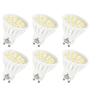 �y���������zPispoer LED�d�� GU10�����A5.5W LED �X�|�b�g���C�g(�n���Q���d��50-60W����)�A�d���F2700K�A�����FRA85 600LM�A�񒲌� �r�[���p120�x�A�_�N�g���[���pLED�X�|�b�g���C�g �A6�Z�b�g�B