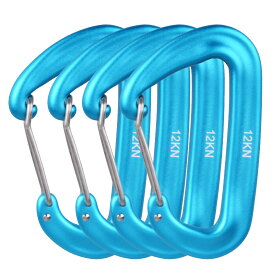 【送料無料】JEELAD カラビナ ナスカン 登山釦 12kN 25kN アルミ合金カラビナ 超軽量 キーホルダー 脱落防止 多機能 キャンプ アウトドア