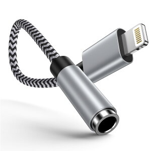 yzOcbuo Phone ϊA_v^ Cz WbN Lightning - 3.5mm Cz ϊP[u MFiF CzEwbhzA_v^[ CgjO 3.5mm ϊ ʒ/yΉPhone14/13/12/11/i