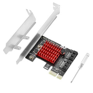 yzELUTENG SATA ݃{[h 6Gbpsx pcie sata  2|[g sata  gJ[h PCI Express x1 X4 X8 X16p ^/^V[Vgpł Windows10/8/7/VistaȂǑΉ SATA expansion board 2ports
