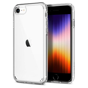 �y���������zSpigen iPhone SE3 SE2 �y��3/2����z �P�[�X iPhone7/8�p �P�[�X �N���A �ϏՌ� ���ϖh�~ ���C�����X�[�d�Ή� 2�d�\�� �ČRMIL�K�i�擾 ���菝�h�~ �E���g���E�n�C�u���b�h 042CS20927 (�N��
