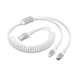 yzRC 2in1 [dP[u CgjO^CvC iPhone[dP[u J[R[h MFIF 5V2A }[d Haoano 2C1 lightning USB-C RC[dP[u ACtH[ ԗp LkR[