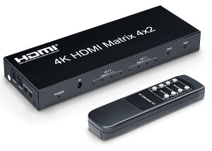 yzELEVIEW HDMI ؑ֊ z }gbNX 4 2o 4K HDCP1.4 @\ (fW^E3.5mmXeIo) PS4ENintendo SwitchEu[CR[_[ȂǑΉ 蓮؂ւ 