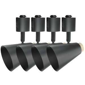 �y���������zORALUCE �_�N�g���[���p�Ɩ���� E26 �X�|�b�g���C�g �_�N�g���[���Ɩ� �ؖڒ� ���[�����C�g ���C�e�B���O�o�[�p��� �V��Ɩ� �p�x���߉\ �u���b�N 4�Z�b�g �y�d���ʔ���z