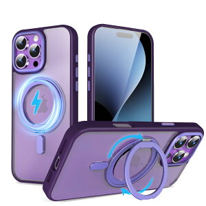 yzQUEASON ݊i X}zP[XyiPhone 16Pro p MagSafeΉ P[Xz360°]X^h CX[dΉ iphone 16 pro p P[X Ot ČRMILKi phone16pro p P[X  