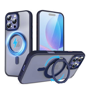 yzQUEASON ݊i X}zP[XyiPhone 16ProMax p MagSafeΉ P[Xz360°]X^h CX[dΉ iphone 16 pro max p P[X Ot ČRMILKi phone16pro max p P[X 