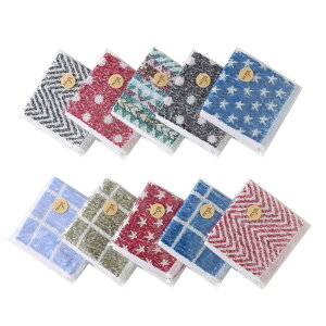 �y���������zAlutaio ���킢�� �n���J�` �^�I���Z�b�g ���� ��M�t�g�p�b�P�[�W 10������ 25x25cm �n���h�^�I�� �R�b�g��100% �~�j�^�I�� ���Q�� �F�����C�� �ӂ�ӂ� �ʊw �ʋ� �i�i �v���[��