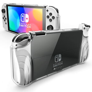 yzMumba Nintendo Switch OLED 2021pP[X L@ELf یNAJo[ TPUObvt Sʕی h~ wh~ Ռz Joy-Con Rg[[Ή [Thunderbolt V[Y]
