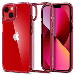 �y���������zSpigen iPhone 13 �P�[�X �N���A �ϏՌ� ���ϖh�~ TPU �o���p�[�P�[�X 2�d�\�� �ČRMIL�K�i�擾 ���菝�h�~ ���C�����X�[�d�Ή� �E���g���E�n�C�u���b�h ACS03524 (���b�h�E�N���X�^��)