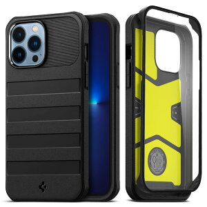 yzSpigen iPhone 13 Pro Max P[X 360°Sʕی [P[X+KXtB] ČRMILKi擾 ϏՌ Ow\ Jی h~ Ռz WIEA[}[ ACS03235 (ubN)
