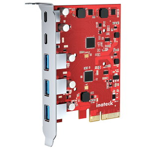 yzInateck PCIe USB 3.2 Gen 2J[hAш敝20 GbpsA3USB Type-A|[g2USB Type-C|[gAKU5211A