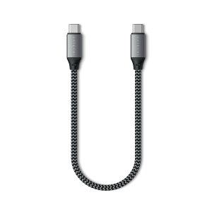 yzSatechi USB C to USB C P[u 100W | iPhone 16 Pro Max/16 Pro/16/16 Plus iPad Mini 6/Pro 2021 iPad Air 4 MacBook Pro 2020 Samsung Galaxy S23 SwitchȂǂɑΉ (10C`/25cm)