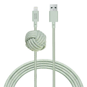 yzNATIVE UNION [lCeBujI] NIGHT Cable USB-A to CgjO ϋv [dP[u AJ[mbgt - [MFiF] iPhone/iPadΉ (3[g)(Sage)
