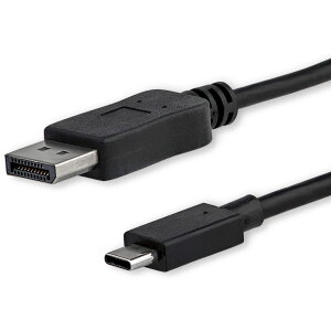 yzStarTech.com USB-C - DisplayPortfBXvCP[u USB Type-C - fBXvC|[gϊA_v^ 1m 4K/60Hz ubN CDP2DPMM1MB