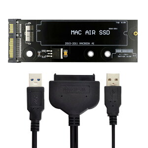 yzCablecc USB 3.0 - 12+6s SSD HDD to SATA 22s n[hfBXNJ[gbWhCu Air Pro 2010 2011 Air A1369 A1370 SSDp